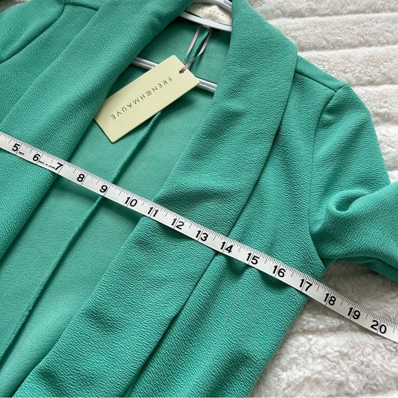 French Mauve Stitch Fix Blazer Jacket Melanie Knit Tunic Womens Size XS Green - Picture 13 of 14